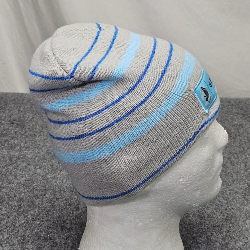 Minnesota United Loons Gray Blue Logo‎ Element Striped Knit Beanie MLS Soccer - Picture 5 of 5